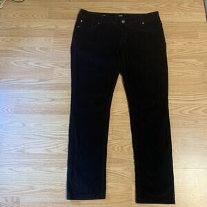A.N.A. Black Low-Rise Corduroys, Size 12 Skinny
